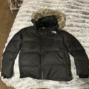 Girls north face jacket size 10-12